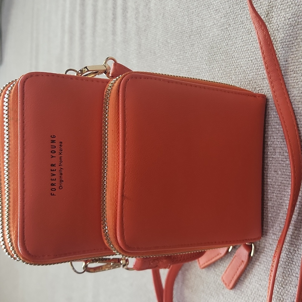 Forever Young Vibrant Orange Crossbody Bag